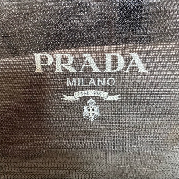 Prada Sequinned Logo Print Mesh Tote Bag NWT - Picture 8 of 15